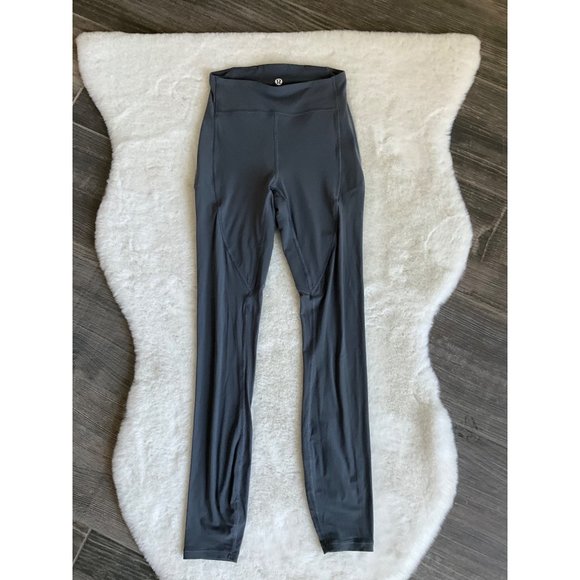Lululemon Lab Nulux and Mesh High-Rise Tight 25" Anchor Grey size 2 - Picture 5 of 6